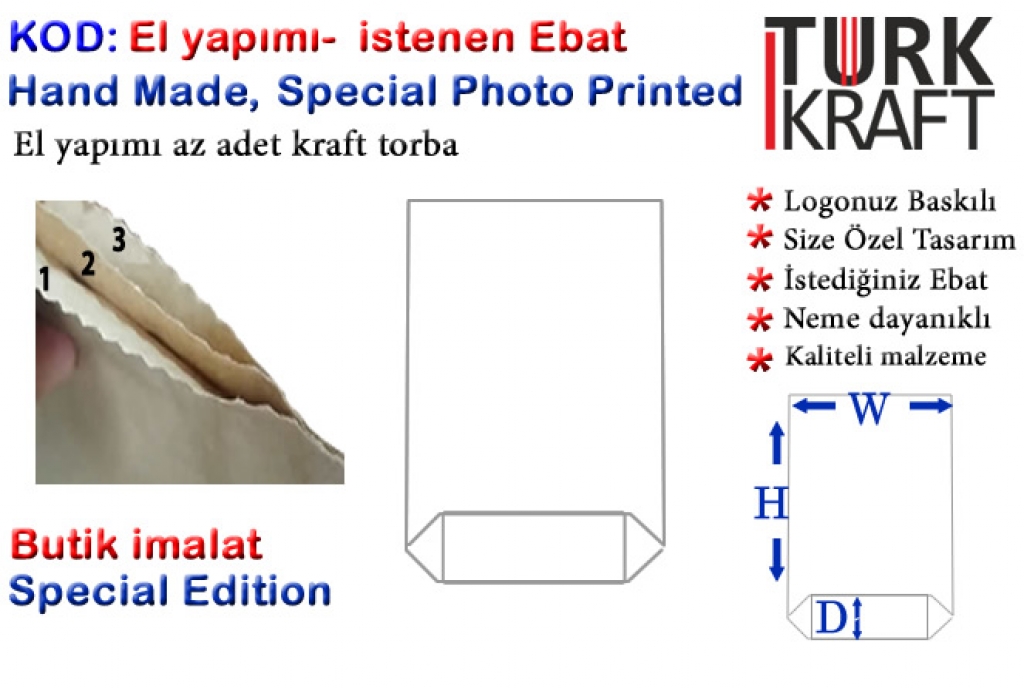 Az adet numunelik kraft torba imalatı Kraft Torba Kraft Kağıt Çimento Torbası